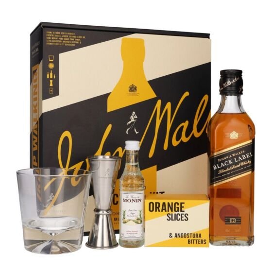 Johnnie Walker Black Label | Not So Old Fashioned Gift Set | Limited Edition | 40% vol | 35cl |