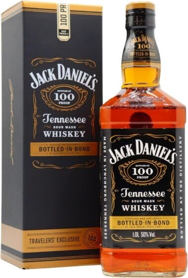 Jack Daniel's 100 Proof Bottled-in-Bond Tennessee Whiskey (1Litre 50% ) with Gift Box