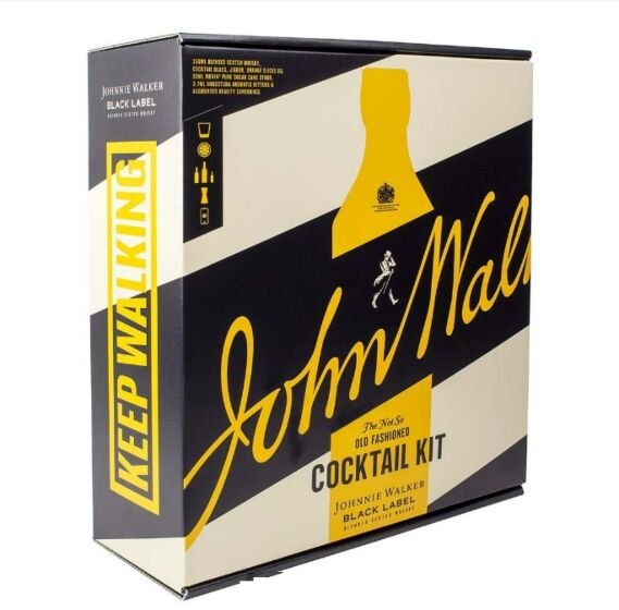 Johnnie Walker Black Label | Not So Old Fashioned Gift Set | Limited Edition | 40% vol | 35cl |