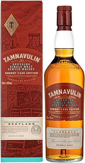 Tamnavulin Speyside Single Malt Scotch Whisky Sherry Cask Edition, 70cl