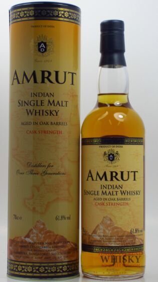 Amrut - Cask Strength - Indian Single Malt Whiskey - 70cl - 61.8% ABV