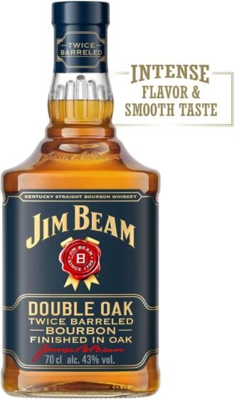 Jim Beam Double Oak Twice Barreled Whiskey, 70cl