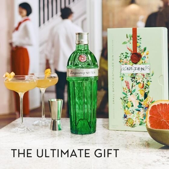 Tanqueray No. Ten Gin Martini Cocktail Gift Set 70cl