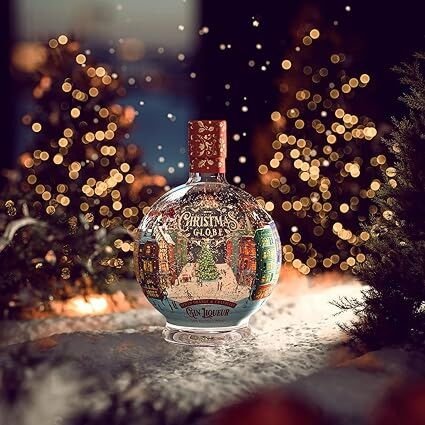 Christmas Globe Gin Liqueur – Spiced Orange and Cranberry Flavour, 70cl, 20% ABV
