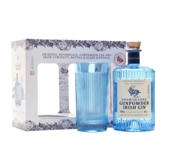 Drumshanbo Gunpowder Irish Gin Gift Pack, 70cl