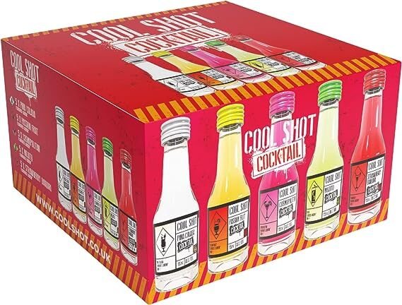 Cool Shot Cocktails 25X20ml | Mixed Vodka Shots |