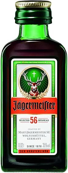 Jägermeister Herbal Liqueur, Case of 24 x 2cl mini bottles