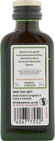 Jägermeister Herbal Liqueur, Case of 24 x 2cl mini bottles