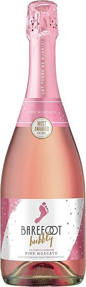 Barefoot Bubbly Pink Moscato Sparkling Wine 6 X 75cl