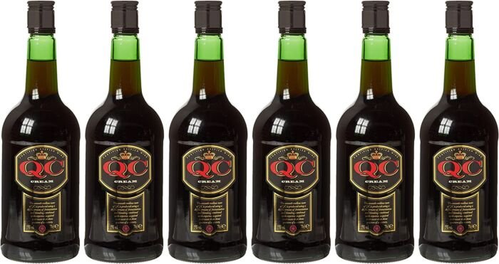 QC Cream British Fortified Wine 70 cl, Case of 6
