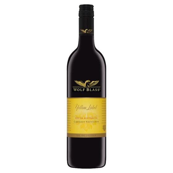 Wolf Blass - Yellow Label - Cabernet Sauvignon - Australian Red Wine - 75cl Single Bottle