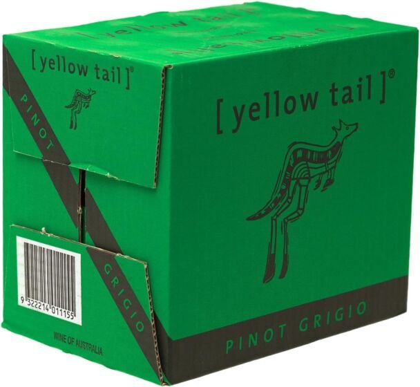 Yellow Tail Pinot Grigio 18.75cl White Wine Miniature - 12 Pack