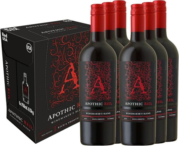 Apothic Red Californian Red Wine 6 x 75cl